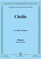 Cacilie,for Violin and Piano P.O.D cover